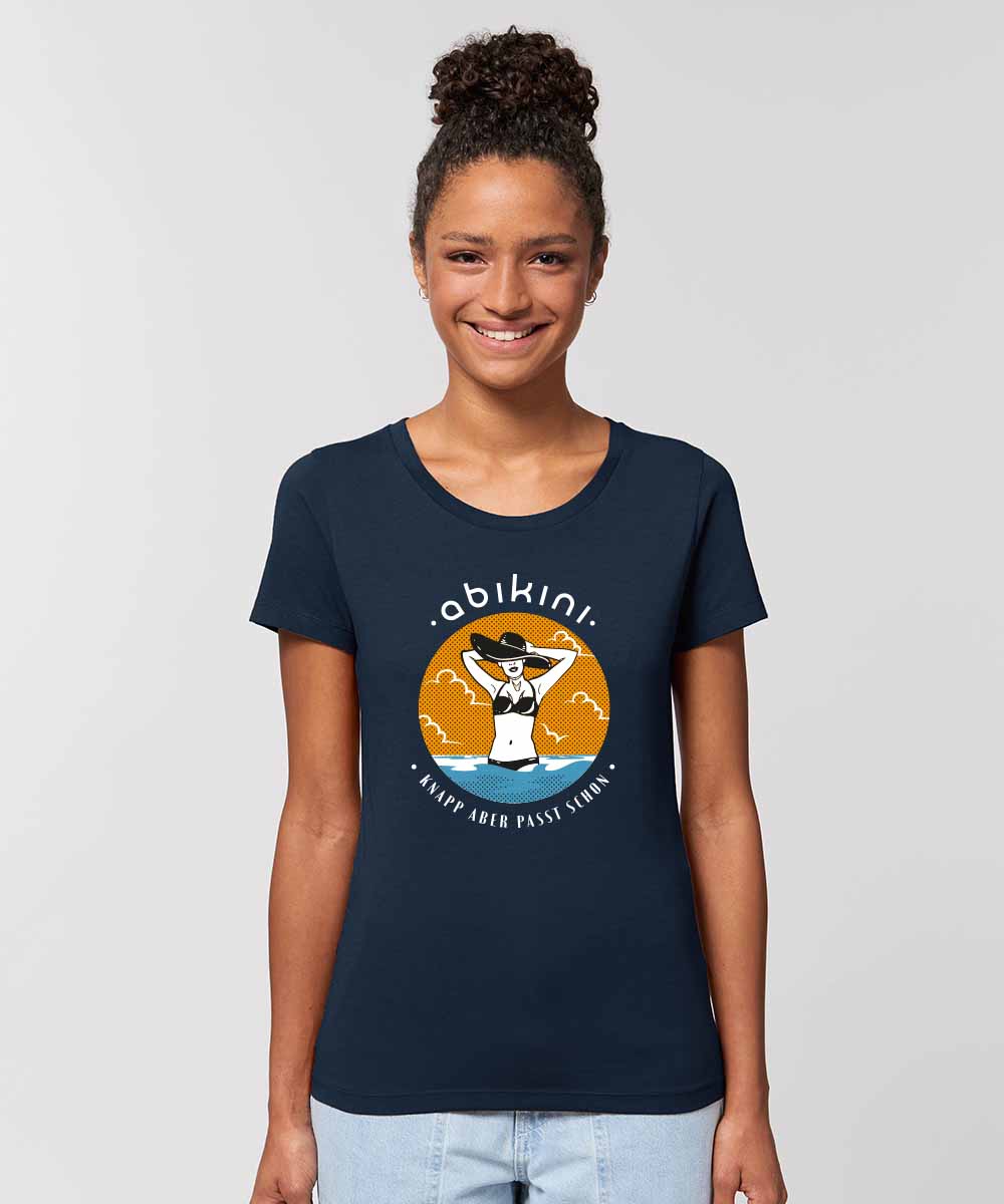 Annika Frauen T-Shirt Rundhals Navy