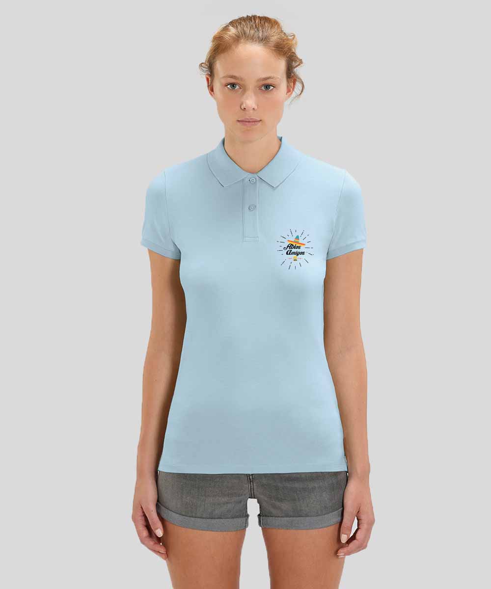 Tine Frauen T-Shirt Polo Sky Blue